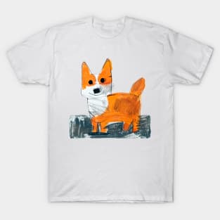 Funny Corgi Dog like Kids Drawing for Corgi Owners T-Shirt